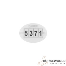 Eskadron St�vnenummer 2 stk 4 cifre - Hvid