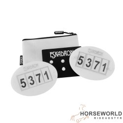 Eskadron St�vnenummer 2 stk 4 cifre - Hvid