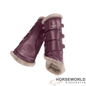 Eskadron Heritage Glamslate Fauxfur Gamacher - Cassis