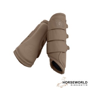 Eskadron Platinum Gamacher m. Faux Leather - Smoky Taupe