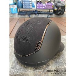 Samshield 2.0 Miss Shield Ridehjelm Shadowmatt Flower Emb./Flower Swa. - Sort/Sort/Black Chrome