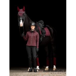 LeMieux Crystal Suede Dressur Underlag - Burgundy