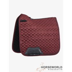 LeMieux Crystal Suede Dressur Underlag - Burgundy