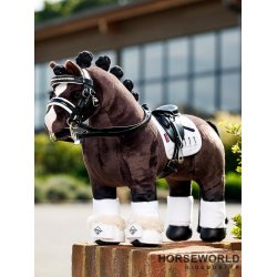 LeMieux Mini Toy Pony Dressur Klokke m. Pels - Hvid