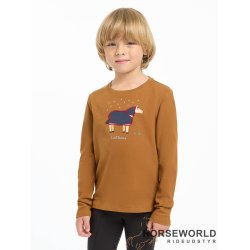 Lemieux Mini Jessie m. Hest L/S Bluse - Ginger
