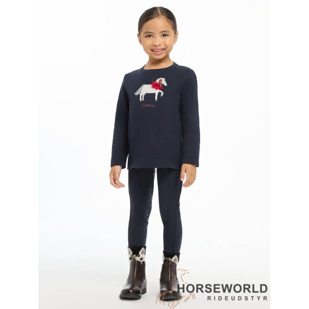 Lemieux Mini Jessie m. Hest L/S Bluse - Navy