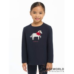 Lemieux Mini Jessie m. Hest L/S Bluse - Navy