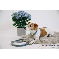 Kentucky Velvet Hundehalsbnd - Light Blue