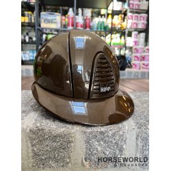 Kep Italia Cromo 2.0 Ridehjelm Polo Visor Diamond - Brun/Brun/Crystal Logo