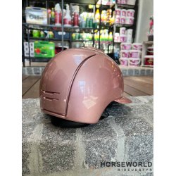 Kep Italia Cromo 2.0 Ridehjelm Polo Visor Diamond Crystal - Pink/Goldrose/Crystal Logo