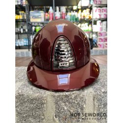 Kep Italia Cromo 2.0 Ridehjelm Polo Visor Metal - Bordeaux/Mirror Black