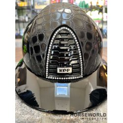 Kep Italia Cromo 2.0 Ridehjelm Polo Visor Polish Cocco Style Crystal - Sort/Sort 