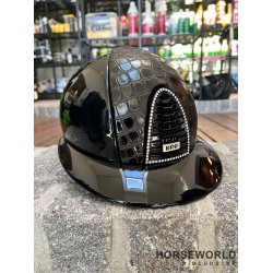 Kep Italia Cromo 2.0 Ridehjelm Polo Visor Polish Cocco Style Crystal - Sort/Sort 