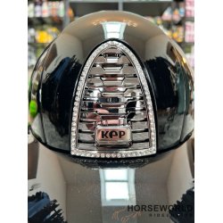 Kep Italia Cromo 2.0 Ridehjelm Polo Visor Polish Crystal - Sort/Slv
