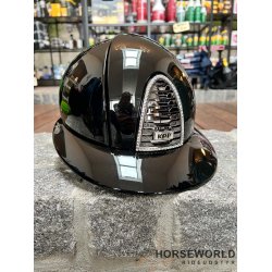 Kep Italia Cromo 2.0 Ridehjelm Polo Visor Polish Crystal - Sort/Slv
