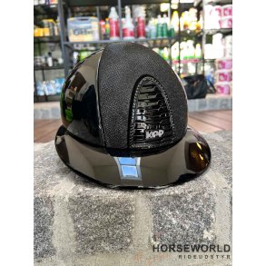 Kep Italia Cromo 2.0 Ridehjelm Polo Visor Polish Luminor Crystal - Sort/Sort/Crystal Logo