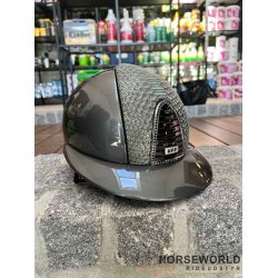Kep Italia Cromo 2.0 Ridehjelm Polo Visor Polish Python Laminated Crystal - Gr/Slv