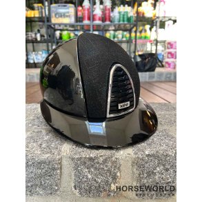 Kep Italia Cromo 2.0 Ridehjelm Polo Visor Shine Galassia - Sort/Slv 