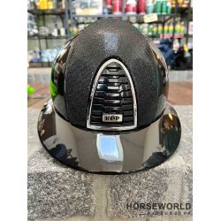 Kep Italia Cromo 2.0 Ridehjelm Polo Visor Shine Insert Glitter - Sort/Slv