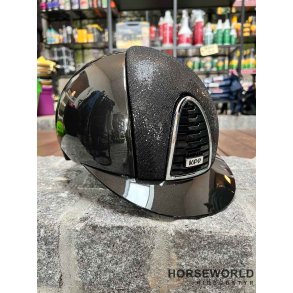 Kep Italia Cromo 2.0 Ridehjelm Standard Visor Shine Insert Glitter - Sort/Slv