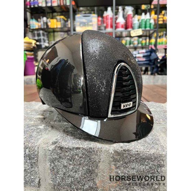 Kep Italia Cromo 2.0 Ridehjelm Standard Visor Shine Insert Glitter - Sort/Slv