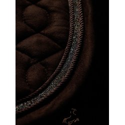 LeMieux Crystal Suede Dressur Underlag - Brun