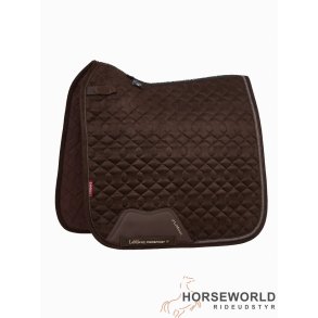 LeMieux Crystal Suede Dressur Underlag - Brun