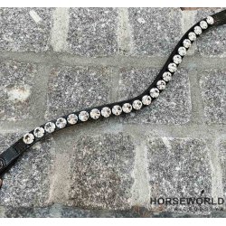 OS Pandebnd Rivoli XL 12mm Feelgood - Crystal/Sort