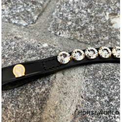 OS Pandebnd Rivoli XL 12mm - Crystal/Guld