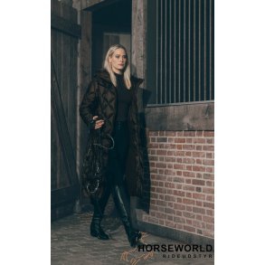 Pikeur Quiltdiamond Long Jacket - Choclate Brown