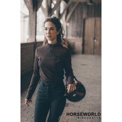 Pikeur Zip Ripped Funktionel Tr�je - Chocolate Brown