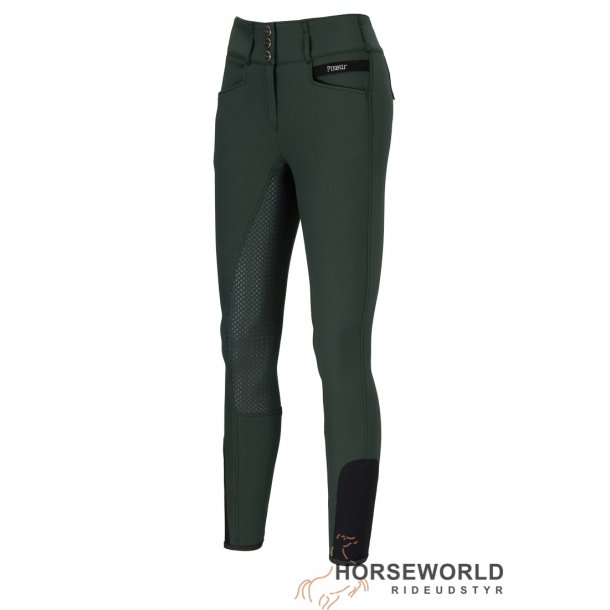 Pikeur Candela Full Grip Ridebukser - Dark Green