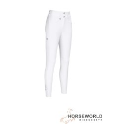 Pikeur Amia Midwaist Full Grip Ridebukser - Hvid