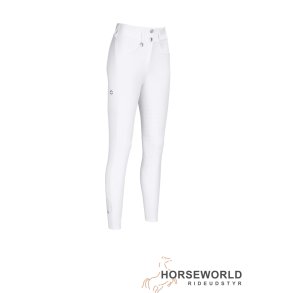 Pikeur Amia Midwaist Full Grip Ridebukser - Hvid
