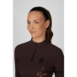 Pikeur Zip Ripped Funktionel Tr�je - Chocolate Brown