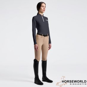 CT Perforated Insert L/S Training Polo - Charcoal