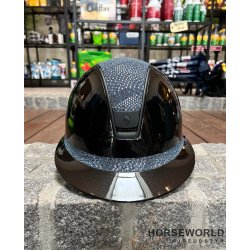 Samshield 2.0 Miss Shield Ridehjelm Glossy Intarsia - Sort/Blue/Matt Black