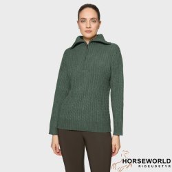 Samshield Suzanne Twisted Zip Pullover - Dark Forrest