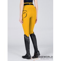 Vestrum Molveno m. Logo Full Grip Ridebukser - Ochre